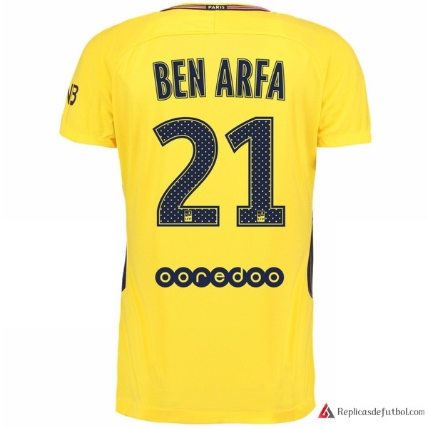 Camiseta Paris Saint Germain Segunda equipación Ben Arfa 2017-2018